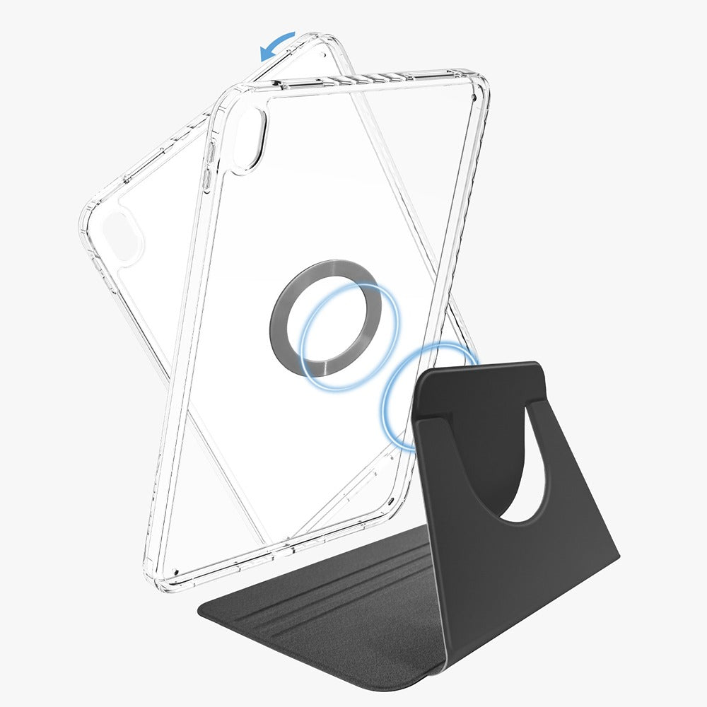 X2O iPad Air 11 (M2/M3/M4) Etui 2in1 Mag Folio 360 Sort