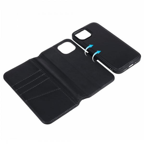 Nordic Covers iPhone 15 Plus Etui MagLeather Raven Black