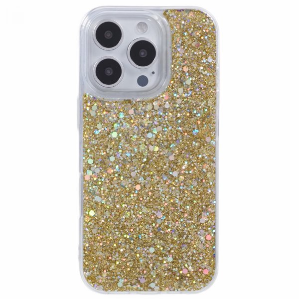 Nordic Covers iPhone 16 Pro Max Cover Sparkle Series Citrine Gold