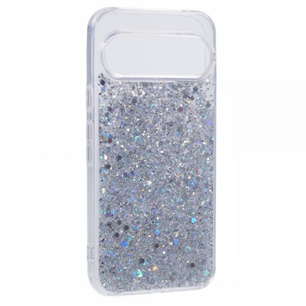 Nordic Covers Google Pixel 9/Pixel 9 Pro Cover Sparkle Series Stardust Silver