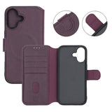 Rvelon iPhone 17 Etui 4 Kortlommer MagSafe Lilla
