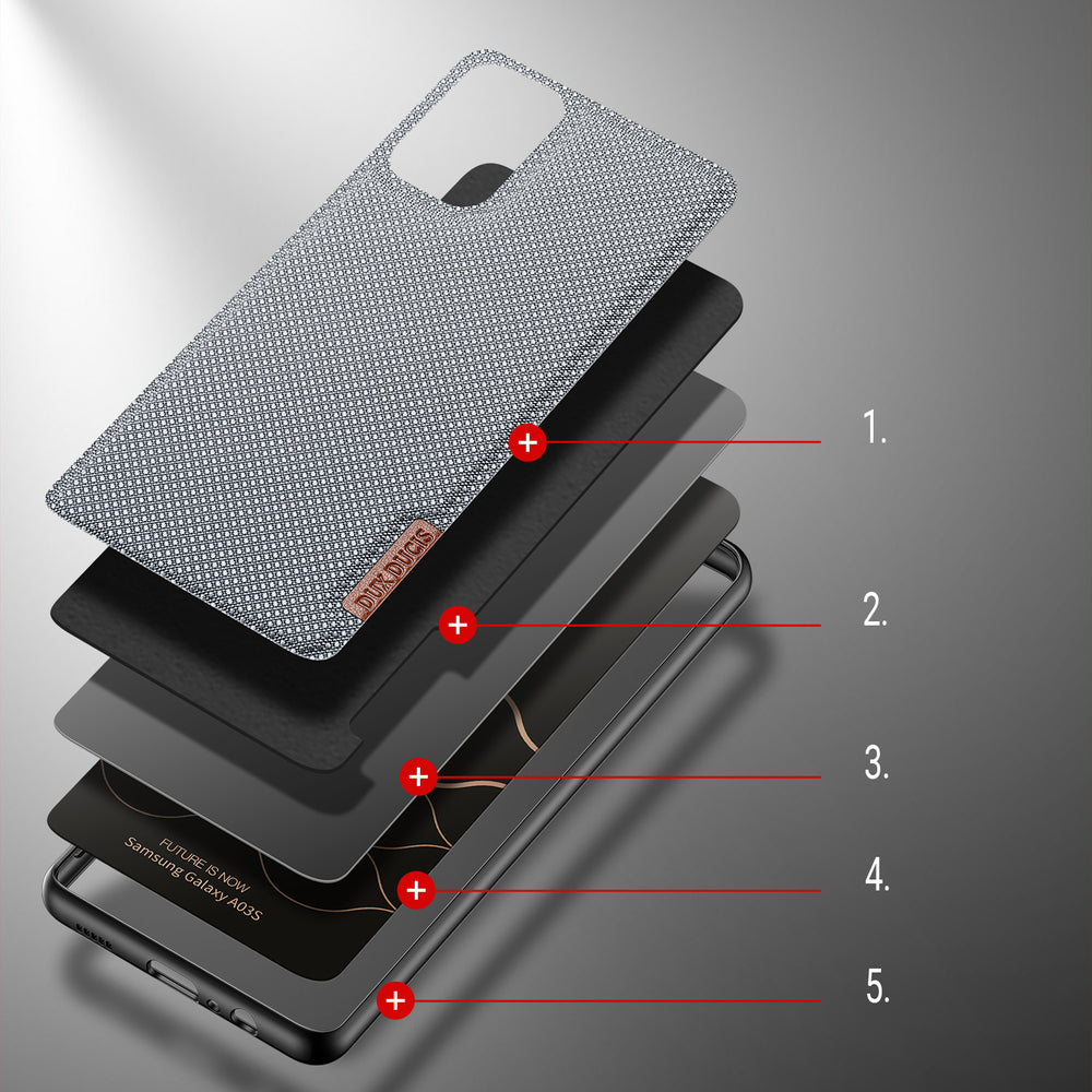 Dux Ducis Samsung Galaxy A03s Cover FINO Series Grå