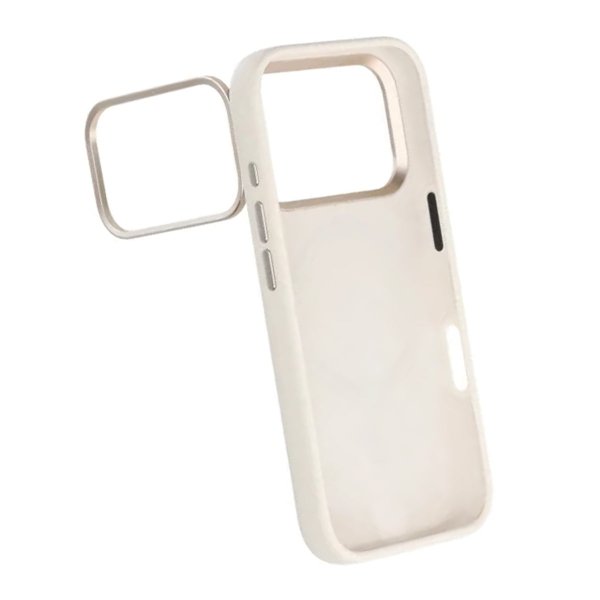 iPhone 17 Pro Max Cover Silikone MagSafe Stativ Hvid