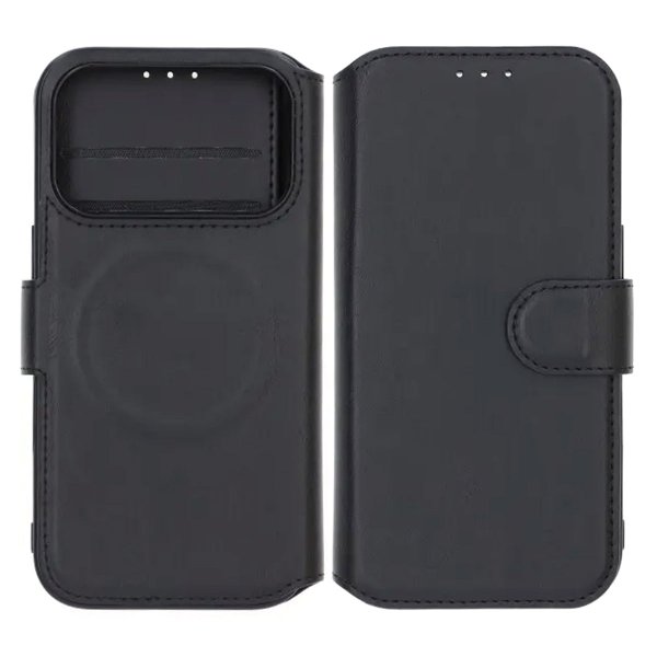 Rvelon iPhone 17 Pro Etui 4 Kortlommer MagSafe Sort