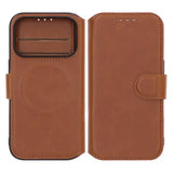 Rvelon iPhone 17 Pro Etui 4 Kortlommer MagSafe Brun