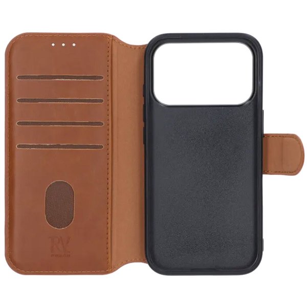 Rvelon iPhone 17 Pro Etui 4 Kortlommer MagSafe Brun