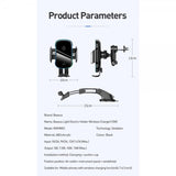 Baseus Bilholder Light Electric Holder Trådløs Oplader