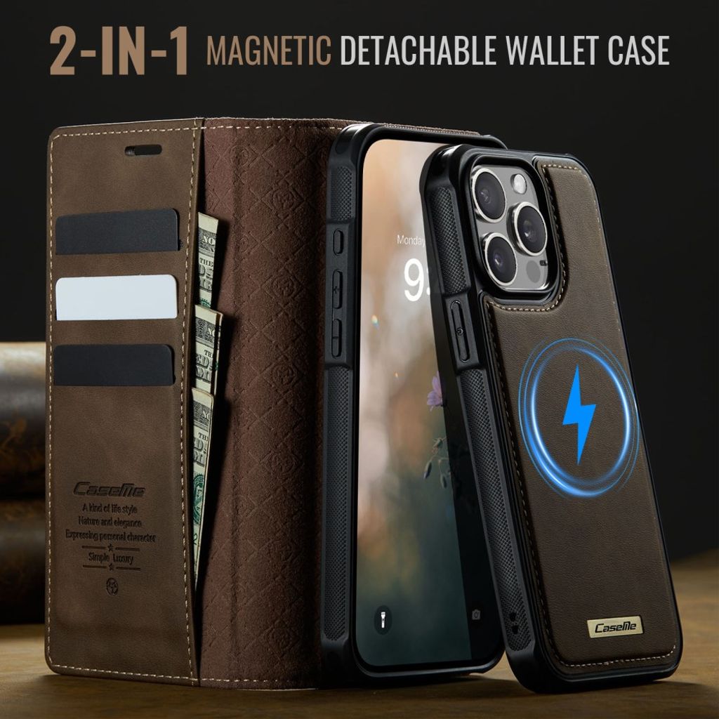 CaseMe iPhone 14 Pro Max Etui C49 Series Brun
