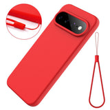 Google Pixel 11 Pro XL Cover med Strap Silikone Rød