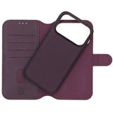 Rvelon iPhone 17 Pro Etui 4 Kortlommer Aftageligt Cover Lilla