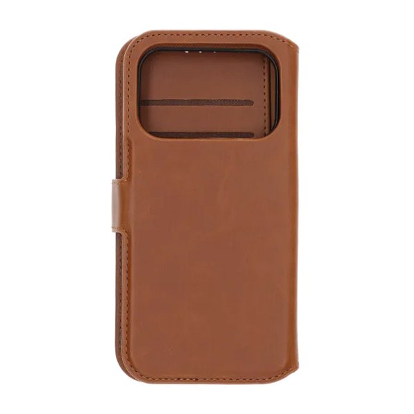 Rvelon iPhone 17 Pro Max Cover 4 Kortrum Aftagelig Skal Brun