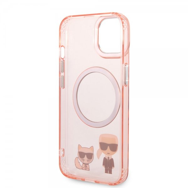 Karl Lagerfeld iPhone 14 Plus Cover Karl & Choupette MagSafe Rosa