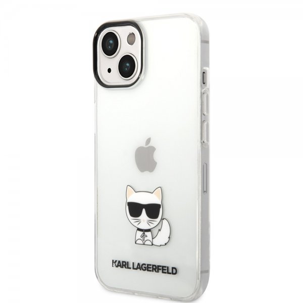 Karl Lagerfeld iPhone 14 Cover Printed Choupette Transparent