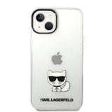 Karl Lagerfeld iPhone 14 Cover Printed Choupette Transparent