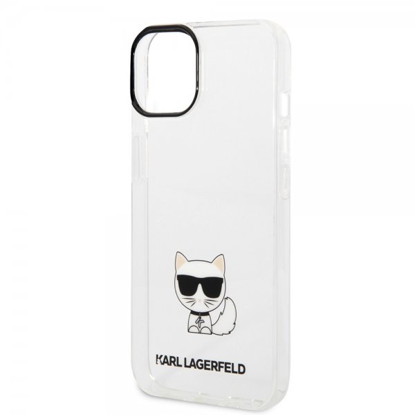 Karl Lagerfeld iPhone 14 Cover Printed Choupette Transparent