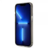 Karl Lagerfeld iPhone 14 Pro Cover Monogram Vertical Stripe Sort