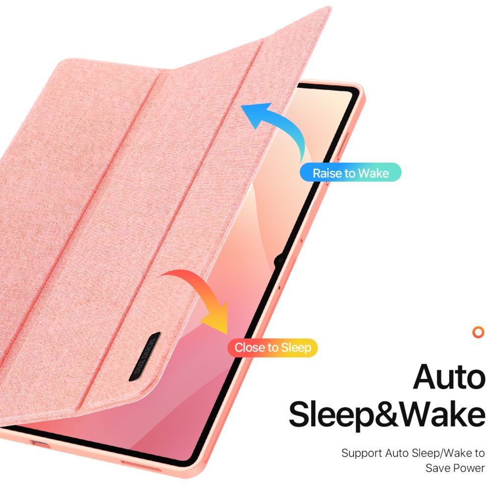 Dux Ducis Samsung Galaxy Tab S11 Ultra/S12 Ultra Etui DOMO Series Lyserød