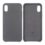iPhone X/iPhone Xs Cover Læder Grå