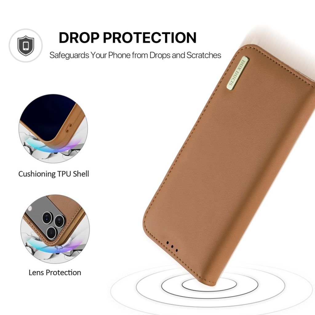 Dux Ducis iPhone 17 Pro Max/iPhone 18 Pro Max Etui Hivo Series Brun