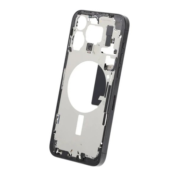 Midterramme med smådele til iPhone 15 Pro Max - Sort Titanium OEM
