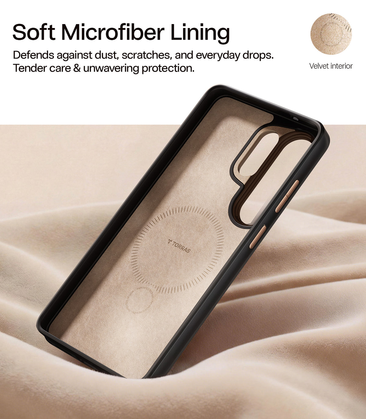 Torras Samsung Galaxy S26 Ultra Cover Ostand Q3 Vegskin Amber Brown
