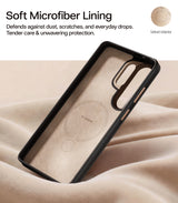Torras Samsung Galaxy S26 Ultra Cover Ostand Q3 Vegskin Amber Brown