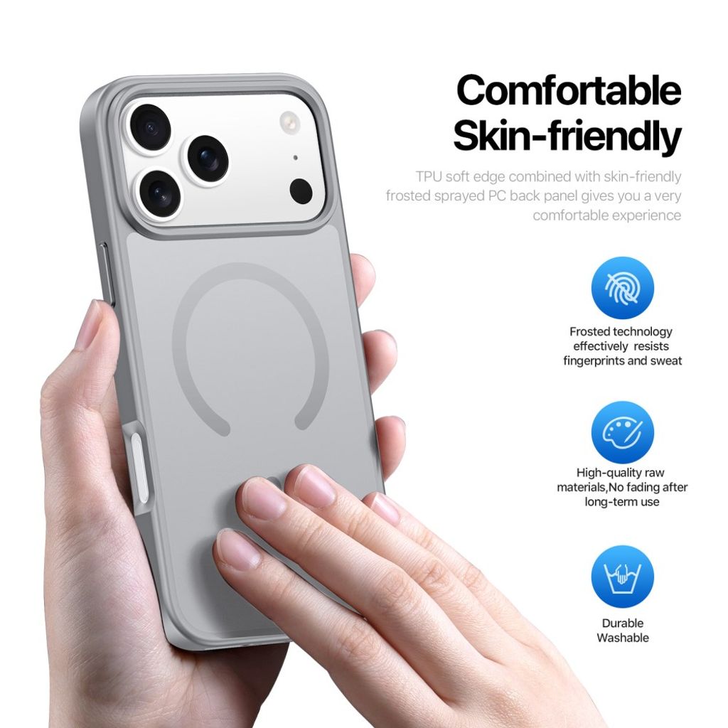 Dux Ducis iPhone 17 Pro/iPhone 18 Pro Cover Yind Series MagSafe Grå