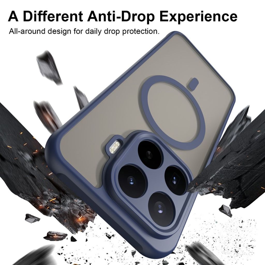 Xiaomi 17T Pro Cover Frostet MagSafe Blå