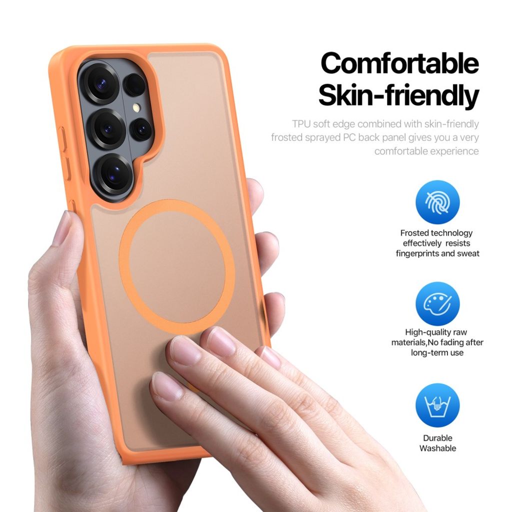 Dux Ducis Samsung Galaxy S26 Ultra Cover Yind Series MagSafe Orange