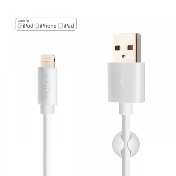 Fast Kabel USB-A till Lightning 2m Vit