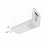 Fixed GaN rejseoplader USB-A & 2xUSB-C 65W