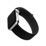 Fast Apple Watch 44/45/46mm/Apple Watch Ultra Armbånd Nylonrem Sort