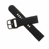 Fast Samsung Galaxy Watch 22mm Armbånd Silikonerem Sort