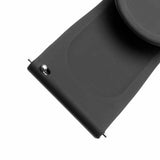 Fast Samsung Galaxy Watch 22mm Armbånd Silikonerem Sort