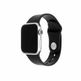 Fast Apple Watch 38/40/41/42mm Armbånd Silikone Rem Sort