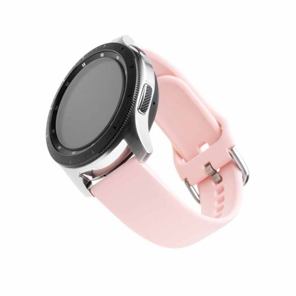 Fixed Samsung Galaxy Watch 22mm Rem Silikone Rem Rosa
