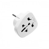 Fast Rejseadapter Schuko EU/Verden Hvid