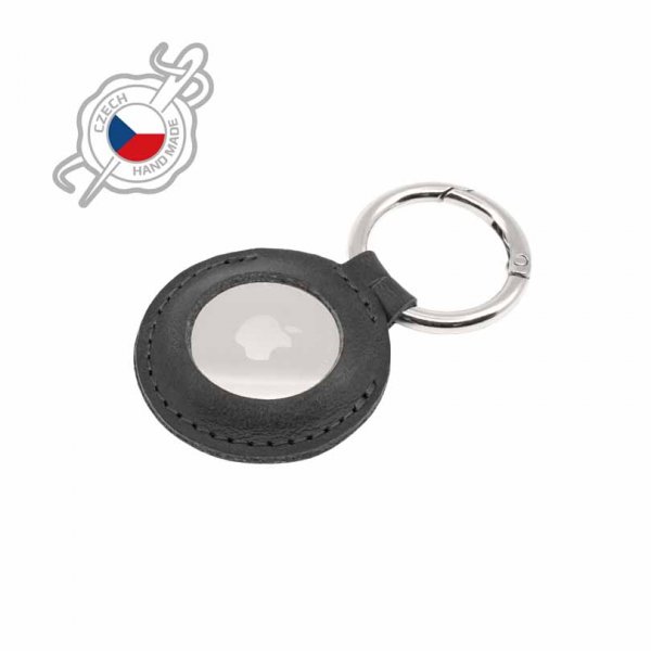Fixed Apple AirTag Holder Real Leather Keychain Case Sort