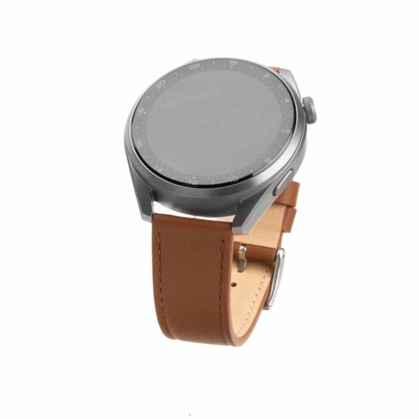 Fast Samsung Galaxy Watch 22mm Armbånd Læderrem Brun