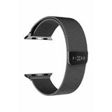Fast Apple Watch 44/45/46mm/Apple Watch Ultra Armbånd Mesh Rem Sort