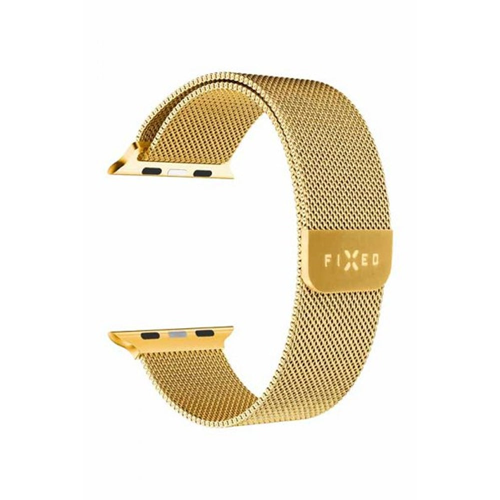 Fastgjort Apple Watch 44/45/46mm/Apple Watch Ultra Armbånd Mesh Rem Guld