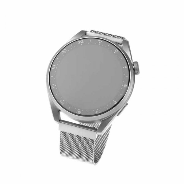 Fastmonteret Samsung Galaxy Watch 20mm Armbånd Mesh Rem Sølv