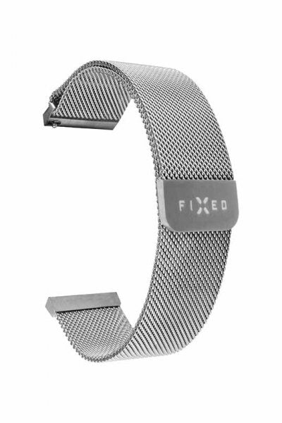 Fastmonteret Samsung Galaxy Watch 20mm Armbånd Mesh Rem Sølv