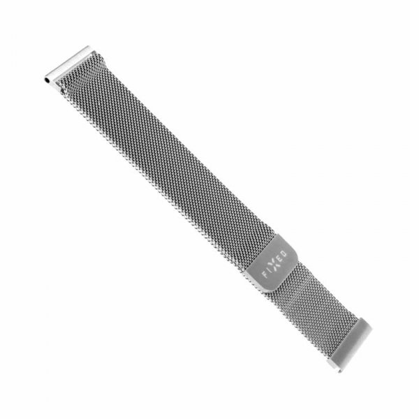 Fixed Samsung Galaxy Watch 22 mm Armbånd Mesh Strap Sølv