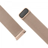 Fixed Samsung Galaxy Watch 22mm Armbånd Mesh Rem Rosaguld