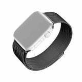 Fast Apple Watch 38/40/41/42mm Armbånd Mesh Rem Sort