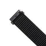 Fast Samsung Galaxy Watch 20mm Armbånd Nylonrem Sort