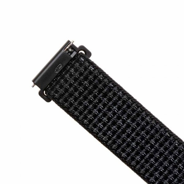 Fikseret Samsung Galaxy Watch 22mm Rem Nylonrem Reflekterende Sort
