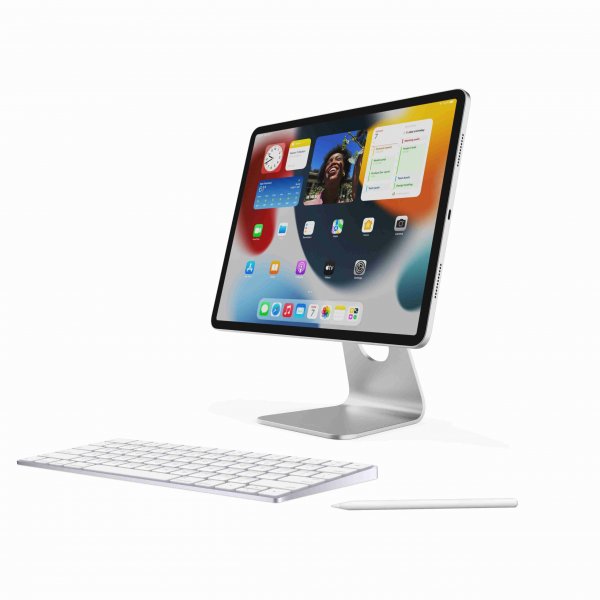 Fast Ramme Magnetisk Stativ til iPad Pro 12,9" Sølv