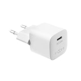 Fixed Oplader med kabel Mini PD Travel Charger Kit USB-C/USB-C 20W Hvid